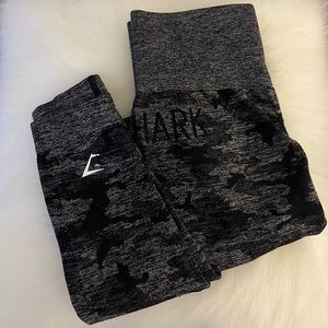 Gymshark Camo Seamless Leggings - XS - Black